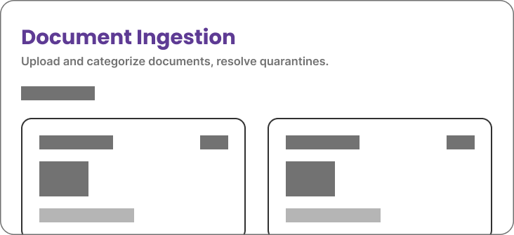 Wireframe image for Mithra app that has "Document Integration" written on it
