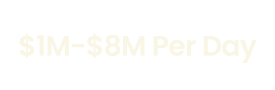 $1M to $8M per day